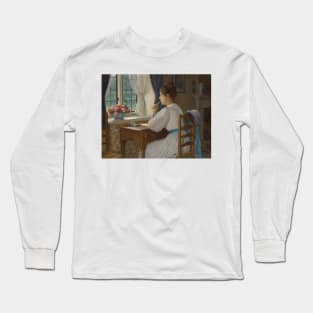 Straying Thoughts by Edmund Leighton Long Sleeve T-Shirt